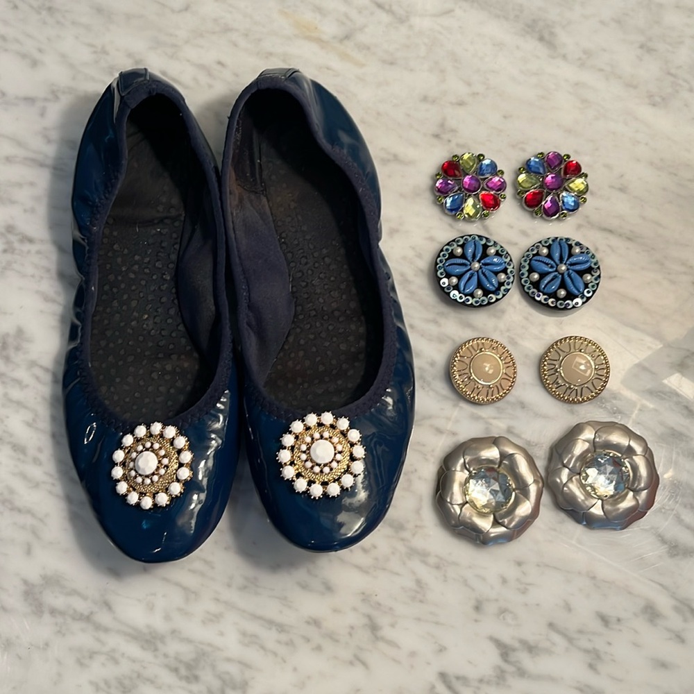 Ballet Flats with Snaps